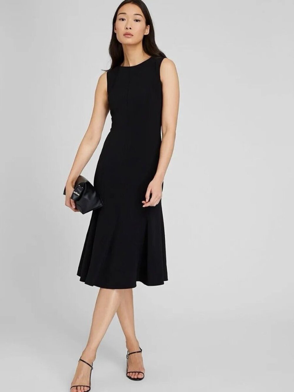 Club Monaco Crepe Sheath Dress 4 Black